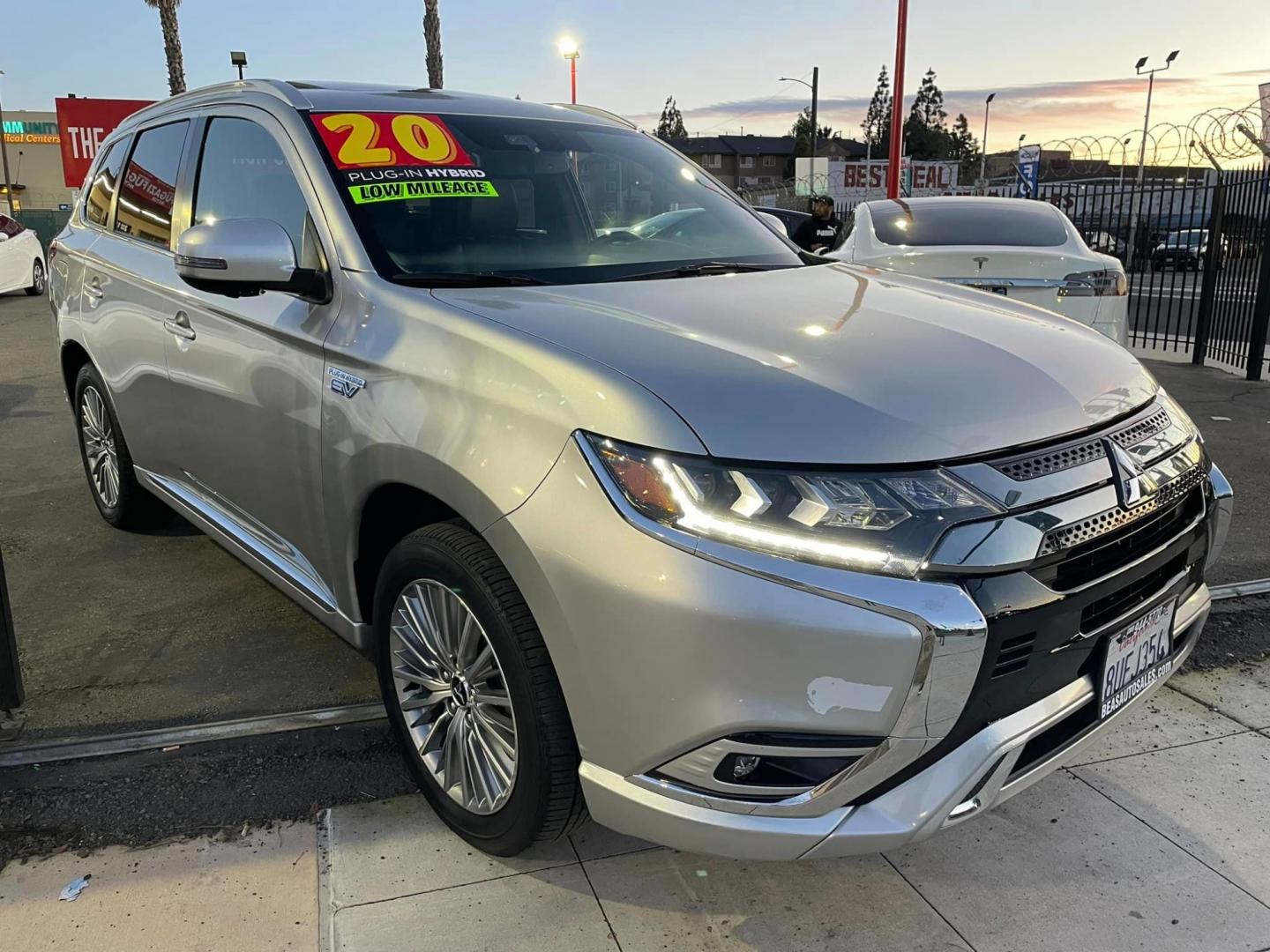 2020 SILVER /BLACK Mitsubishi Outlander PHEV (JA4J24A59LZ) , located at 744 E Miner Ave, Stockton, CA, 95202, (209) 944-5770, 37.956863, -121.282082 - Photo#0